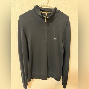 Burberry Men's Black Zip-Up Sweater